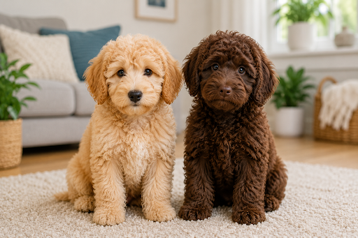Mini Goldendoodle and Labradoodle